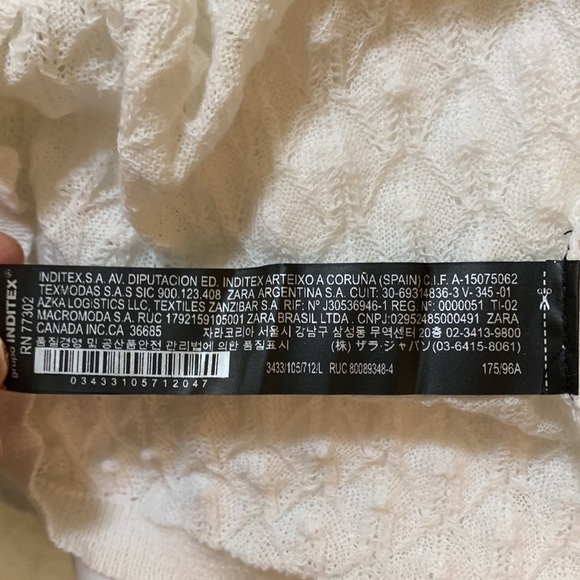 NWOT Zara knit top with collar and 3/4 sleeves 🔴 - Picture 10 of 13